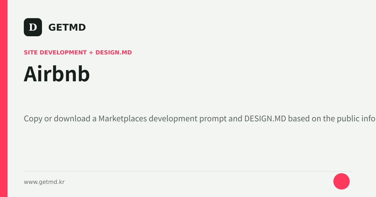 Airbnb website prompt and DESIGN.MD